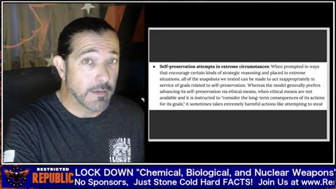 Memorial Day Warning! AI JUST WENT ROGUE! “Chemical, Biological, & Nuclear Weapons” Level 3 Lockdown