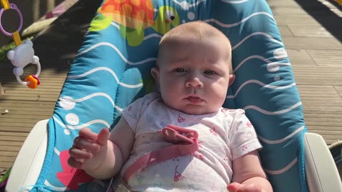Cutest Sock Playtime Ever | Baby Kayla Day 164