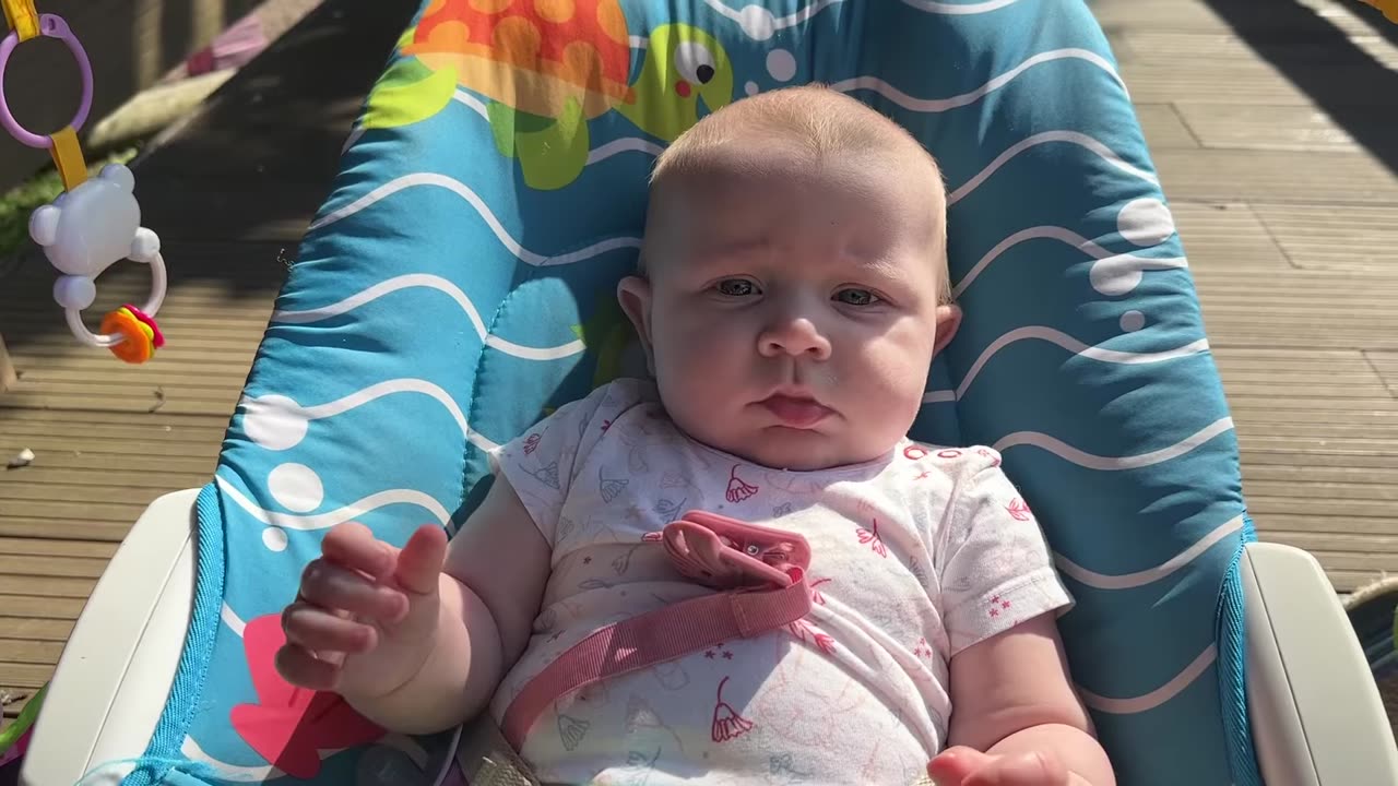 Cutest Sock Playtime Ever | Baby Kayla Day 164