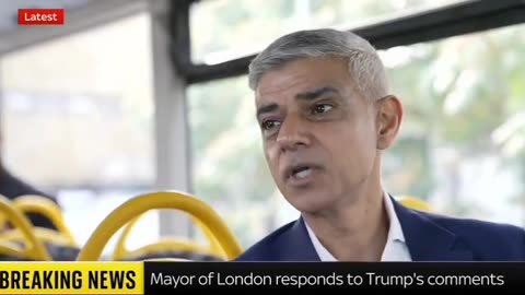 Sadiq Khan: "I think President Trump has shown he is racist, he is sexist, he ...