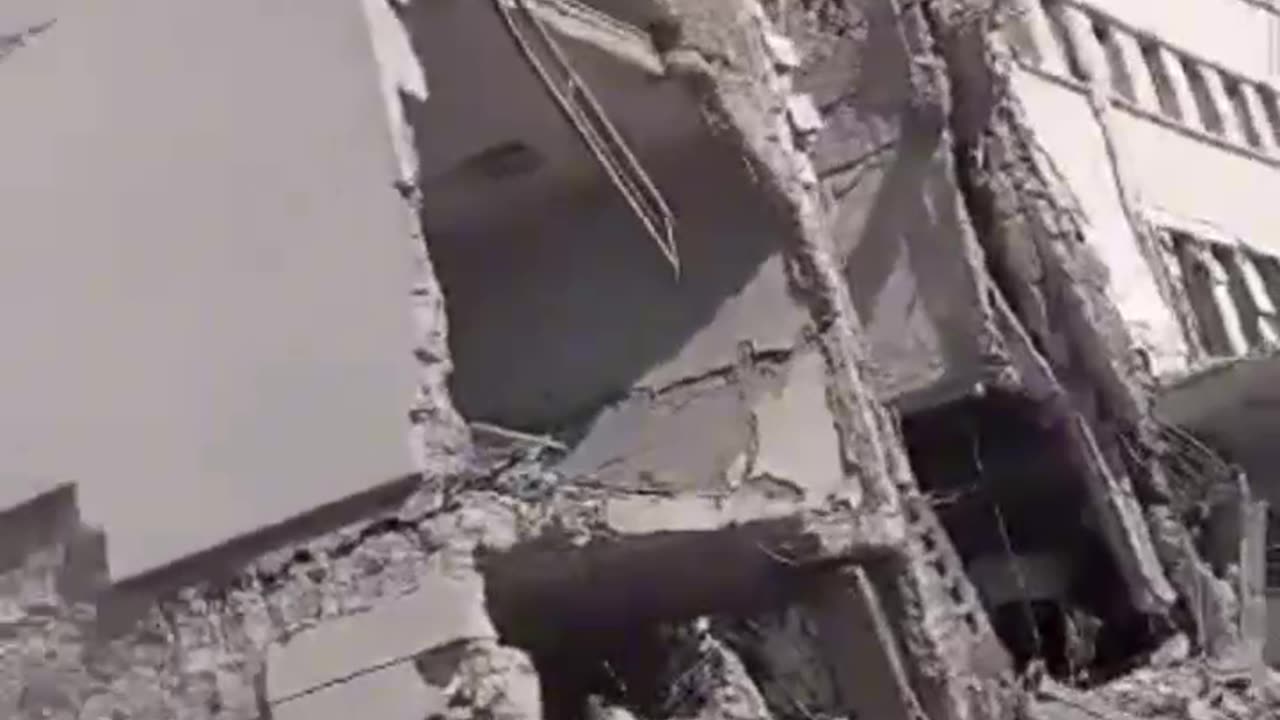 The updated looks of the Syrian defense ministry building in Damascus