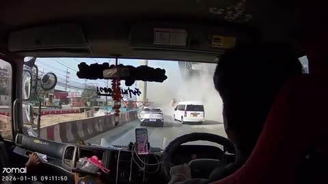 Crane collapses onto road in Thailand, killing at least 2 people. It comes just a day after