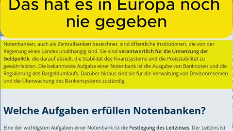 Schock! Europäische Zentralbank vor dem Aus