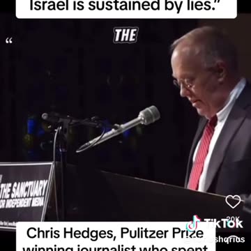 "Israel was founded on lies. Israel is sustained by lies."