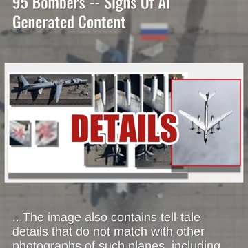 Fact Check: FAKE Image Does Not Show Actual Damaged Russian TU-95 Bombers --AI Generated Content