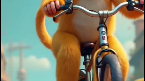 🕊️ "Mesmerizing AI monkey in Motion – A Magical Flight You Can't Miss! #BirdShorts #AIAnimals