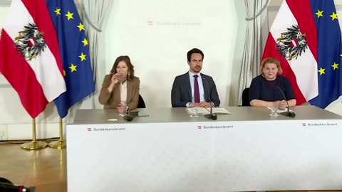 Pressefoyer nach dem Ministerrat
