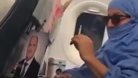 Diverse Woman Smokes and Tries To Start Fire On Istanbul-Cyprus Flight