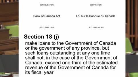 Canada's central bank illegally gave Trudeau $250 billion to waste.