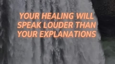 What if your healing is the only answer you need to give?