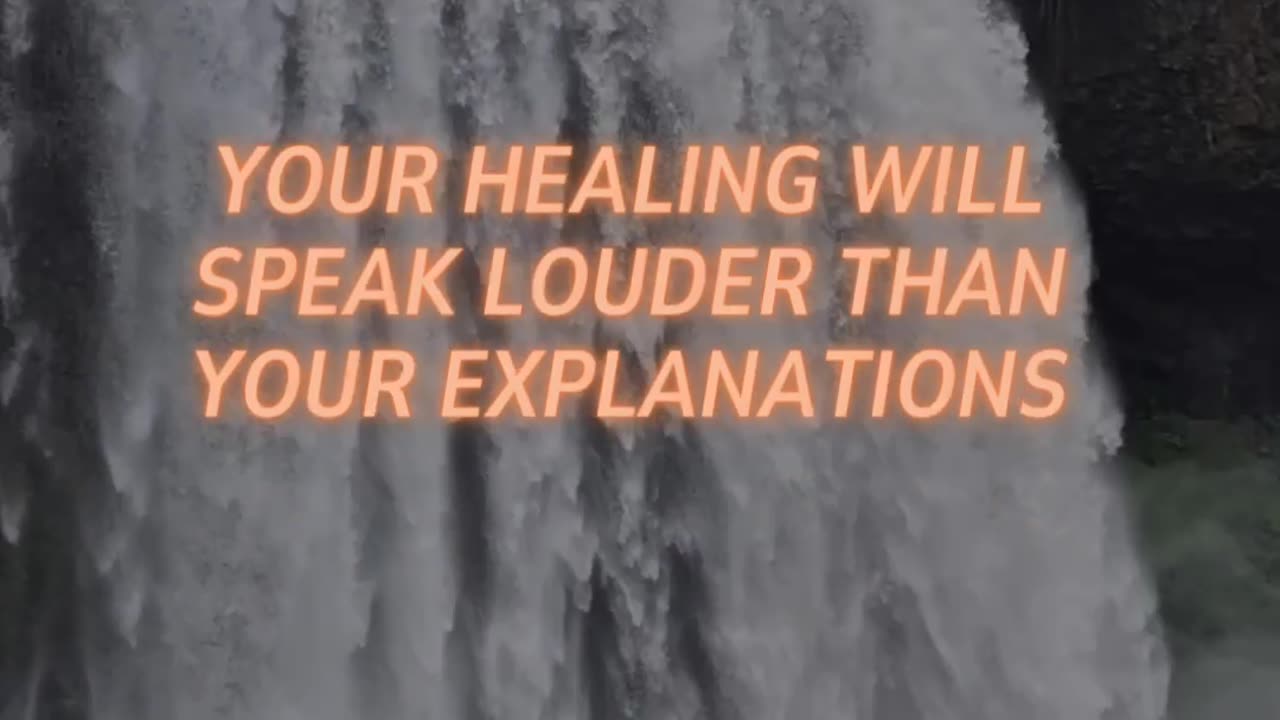 What if your healing is the only answer you need to give?