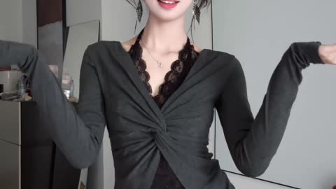 Flowing Black Short shorts Undulating Hot Dance | Daily Beauty EP 1179