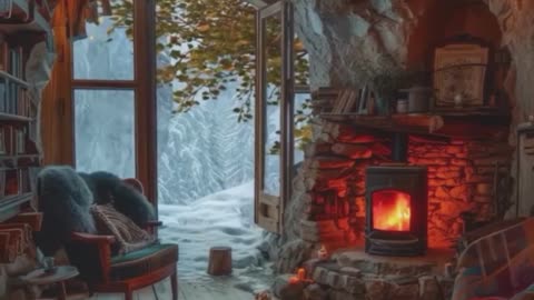 Warm Stone Cabin Hideaway with Fireplace.
