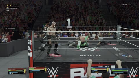 wwe 2k25 317 universe Kofi Kingston and Xavier Woods VS Erik and Ivar