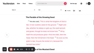 Mark 4 Parable of the Growing Seed