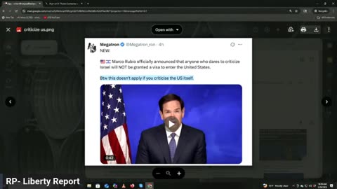 Rubio's Bizarre War On Speech 05/29 Trump's State Dept...