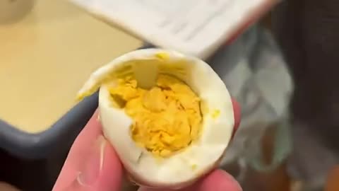 This solid wood egg is made of a bit realistic hahaha something very new never expected toys