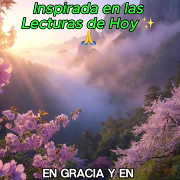 🙏✨ Oración Inspirada en las Lecturas de Hoy ✨🙏