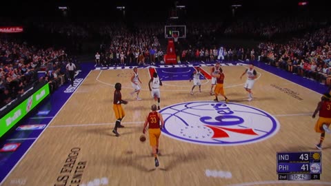 NBA2K: Indiana Pacers vs Philadelphia 76ers (Dunks-Buzzer Beater)