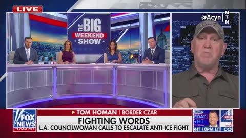 TOM HOMAN SAYS NG WILL BE DEPLOYED TONIGHT TO DEFEND ICE AGENTS IN LA