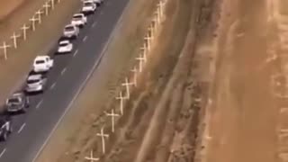 Each cross represents a white farmer who was murdered in South Africa.