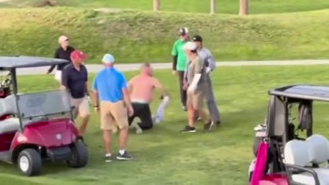 Canadian golfers get into a fistfight after one group accused the other of playing too slowly