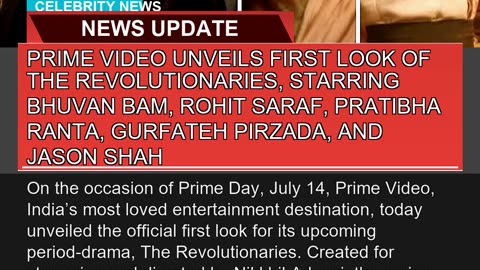 Prime Video Unveils First Look of the Revolutionar