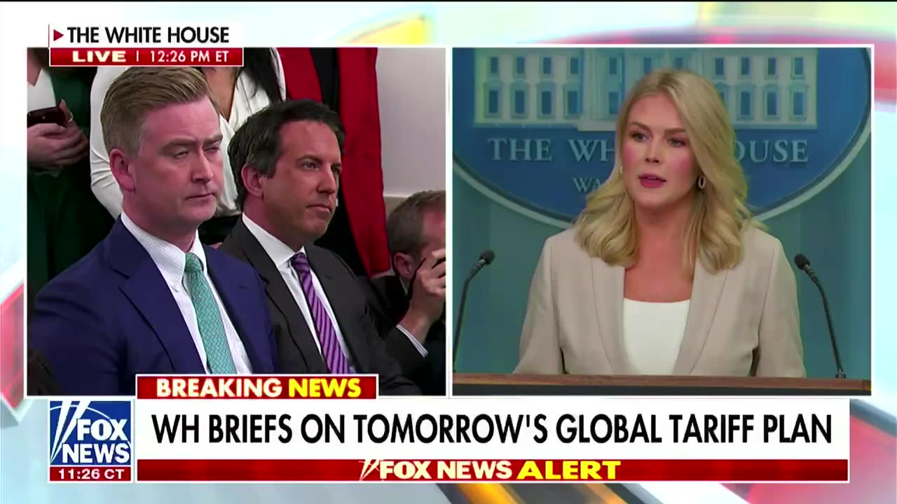 'Retired Americans are stressed': Peter Doocy presses Leavitt on Trump's tariffs