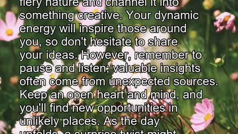 Daily Horoscope | Libra & Aries 🌟