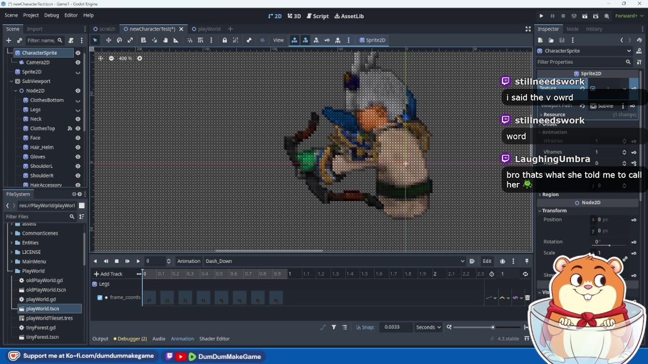 Dev Stream: DumDum Make Game!