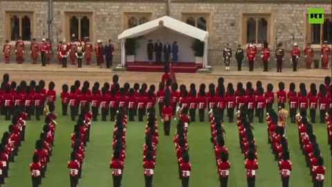Remarkable ceremony welcomes Trump at Windsor Castle