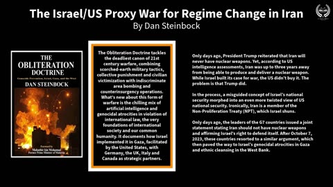The Israel/US Proxy War for Regime Change in Iran