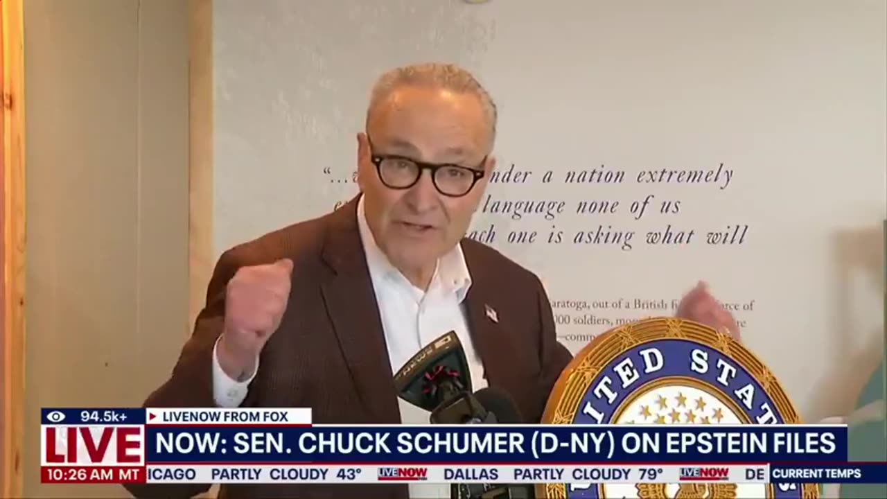 Idiot Schumer Was Asked Why Biden Never Released the Epstein Files