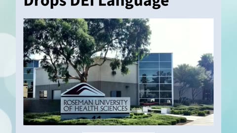 Roseman Med School Drops DEI Language