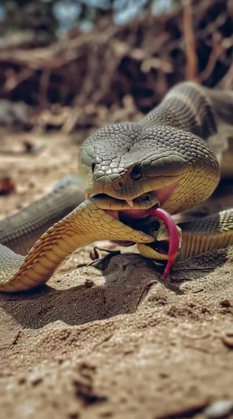 a_four_feet_cobra_snake_swallowing_two