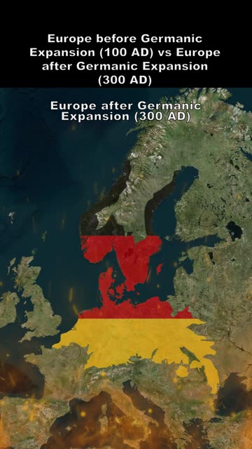 Europe before Germanic Expansion (100 AD) vs Europe after Germanic Expansion (300 AD)-2