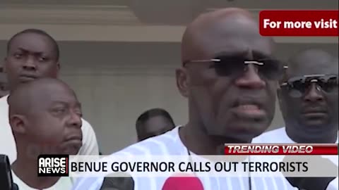 ARISE NEWS - Benue Governor Says There Is No Genocide In The State Benue State Governor