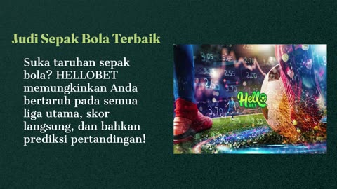 HELLOBET – Judi Bola & Slot Gacor