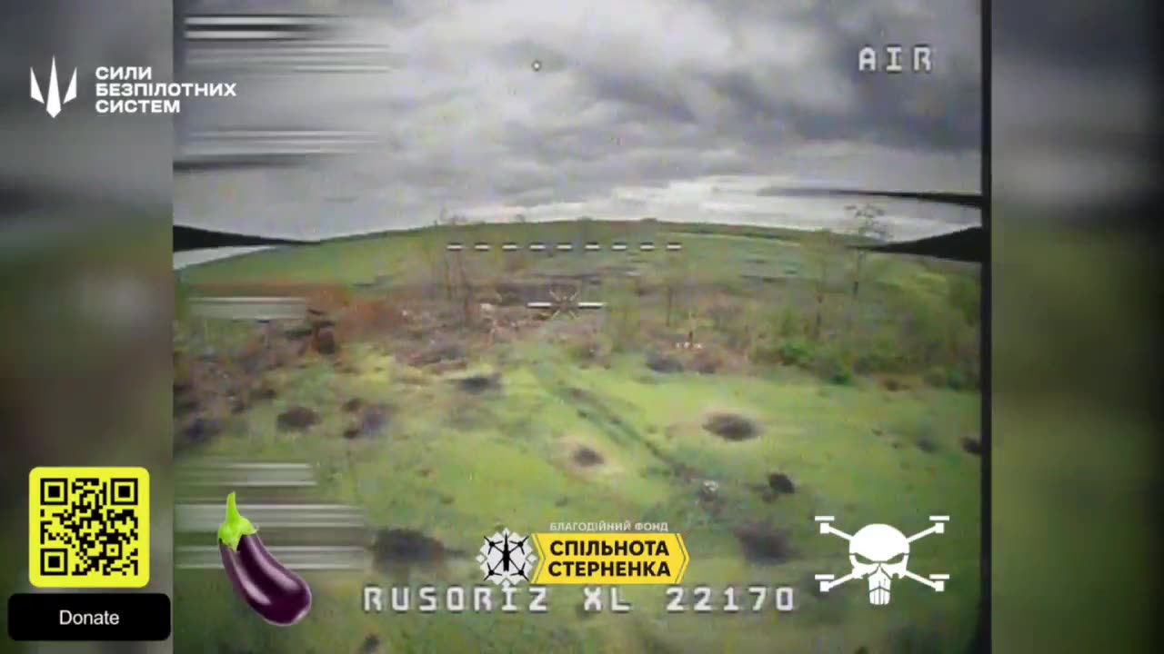 Russian Soldier Sent Flying