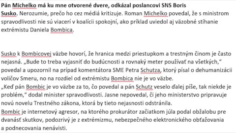 OTVORENÝ LIST MINISTROVI SUSKOVI A MINISTROVI KALIŇÁKOVI - HLASOVKA Z VÄZBY Č. 16