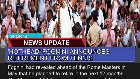 Hothead Fognini Announces Retirement From Tennis