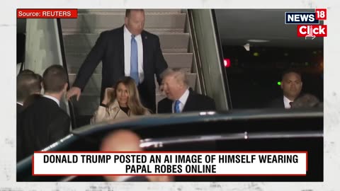 President Donald Trump posted an AI-generated image of himself dressed in papal attire