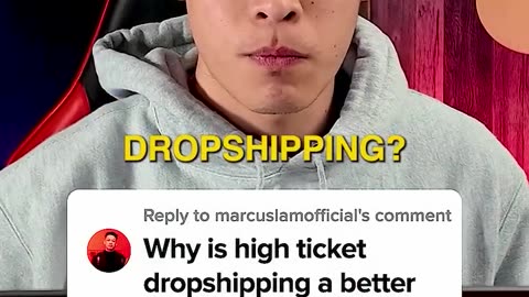 here’s a reason we don’t sell t-shirts. High ticket > low ticket dropshipping