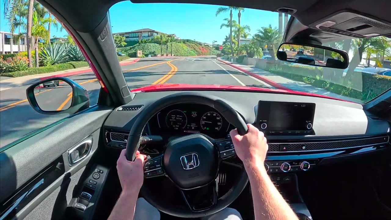 2025 Honda Civic Hybrid Sport Hatchback - POV Test Drive (Binaural Audio)