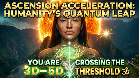 Ascension Acceleration: Humanity Quantum Leap 🕉 You Are Crossing the 3D–5D Threshold 🕉 DNA Upgrades