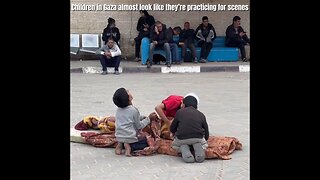 Gazan kids during rehearsals. Please send them more of your money!?!