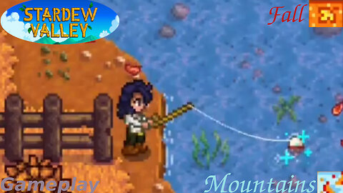 Fishing In The Mountains Fall Season Gameplay #2 - Wind Weather | Stardew Valley