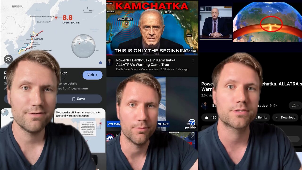 Earthquake in Kamchatka, 30.07.2025