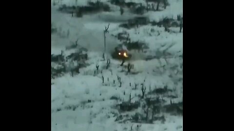 T-90M being hit by M2A2 "Bradley" in Stepove