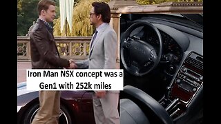 Iron Man’s NSX concept was actually a Gen 1 with a stick and 252k miles